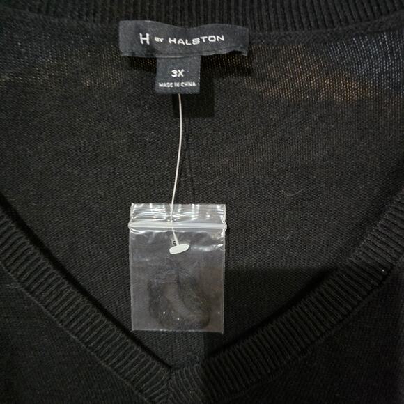 H by Halston Black Pullover Sweater 3X NWT - Picture 5 of 6
